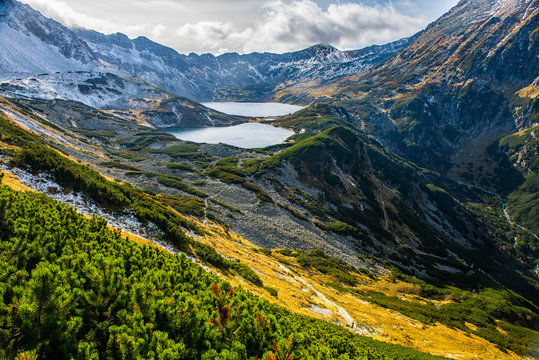 Fototapeta Dolina Pięciu Stawów ze szlaku na Świstówkę, Tatry, Polska