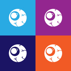 eyeball icon. Element of ghost elements illustration. Thin line illustration for website design and development, app development. Premium icon