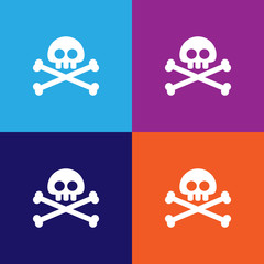 skull and Bones icon. Element of ghost elements illustration. Thin line illustration for website design and development, app development. Premium icon