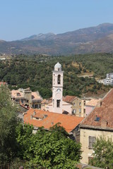 Fototapeta na wymiar paysage de Corse / CORTE