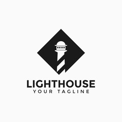 Lighthouse, Beacon Logo Design Template