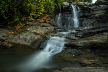 Obraz premium Beautiful Monsoon waterfall near Ayodhya,West Bengal,India