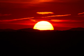 Obraz premium Warm sunset