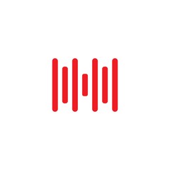  sound wave ilustration logo vector icon template