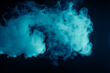 Cloud of vapor. Dark blue background