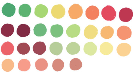 Colorful watercolor splash set for your design, vector.