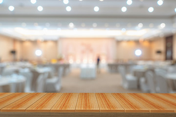 wooden  shelves with view blurred backdrop.you can used for display products. or add your own text on space.