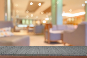 wooden  shelves with view blurred backdrop.you can used for display products. or add your own text on space.