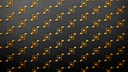 Fototapeta premium Interior pattern, architectural background. 3d illustration, 3d rendering.