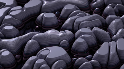 Obraz premium Soft, nice abstract background in bright colors. 3d illustration, 3d rendering.