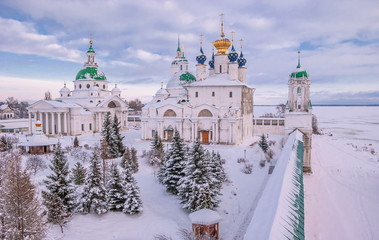 Gold ring of Russia. Winter Rostov Velikiy