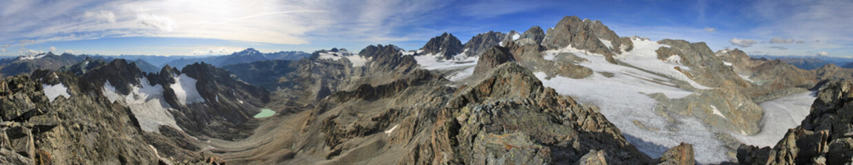 Punta Marinelli e ghiacciaio di Fellaria