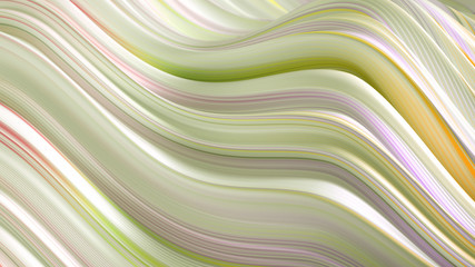 Elegant colored background with lines. 3d illustration, 3d rendering.