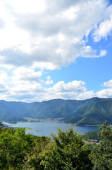 河口湖 山梨県南都留郡富士河口湖町の風景