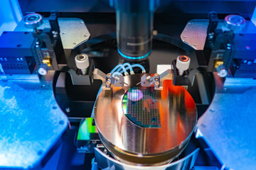 Equipment for the production of miniature printed circuit boards. Automated Assembly of electronic components. High accuracy of the robot. Precision equipment. Automation of PCB Assembly.