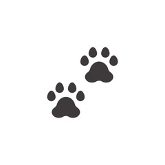 Fototapeta na wymiar Paw print icon vector. Linear style sign for mobile concept and web design. Paw symbol illustration. Pixel vector graphics - Vector.