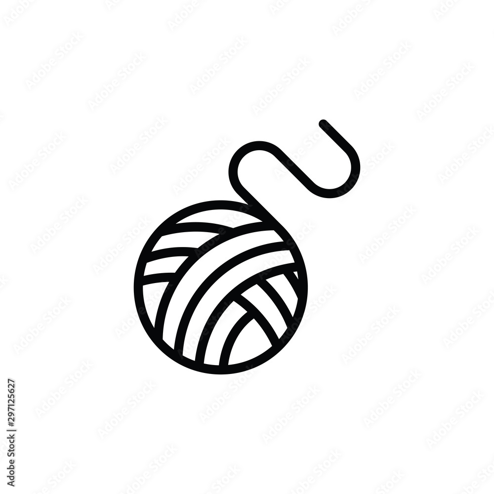 Poster cat toy icon vector. linear style sign for mobile concept and web design. cat toy symbol illustratio