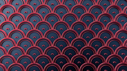 Interior pattern, architectural background. 3d illustration, 3d rendering.