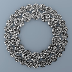 Elegant autumn background. 3d illustration, 3d rendering.