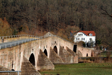 Werra Bridge, Vacha, Phillipsthal, Thuringia, Germany, Europe