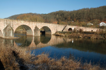 Werra Bridge, Vacha, Phillipsthal, Thuringia, Germany, Europe