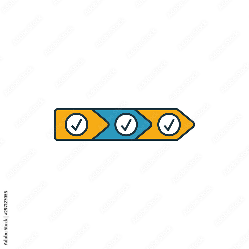 Poster value chain icon set. four elements in diferent styles from industry 4.0 icons collection. creative 