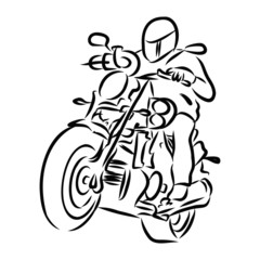 motorcycle on a black background