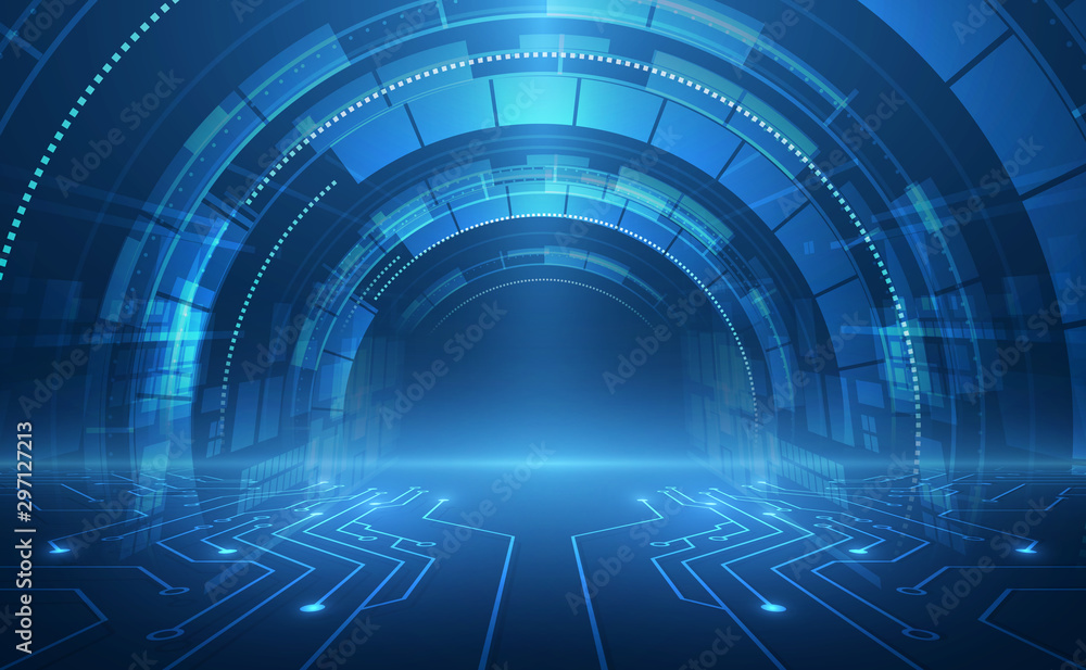 Poster abstract technology speed concept. vector background