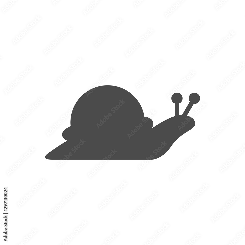 Poster snail icon vector. linear style sign for mobile concept and web design. snail symbol illustration. p