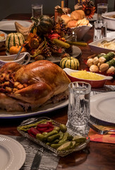Thanksgiving dinner feast.