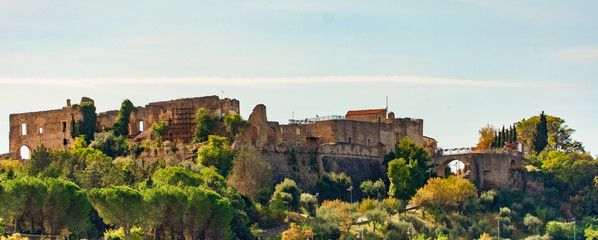 Obraz premium Ruin castle of Agropoli village, Italy