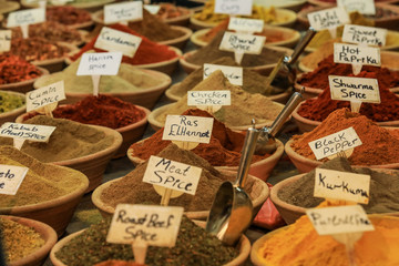 Different Spices on the Local Market, Tel-Aviv, Israel