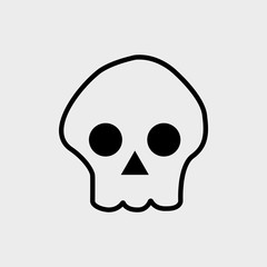 Skull icon. EPS vector file