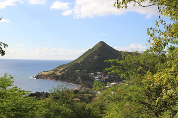 Small bay in the caribbean