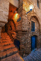 Evening Streets of the Old Yaffa, Tel Aviv, Israel
