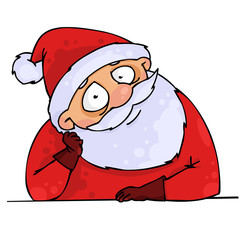 Christmas illustration with Santa Claus