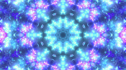 Dark blue fractal flower, digital artwork for creative graphic d