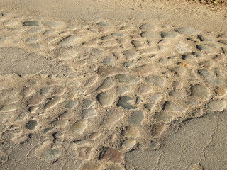 cobblestone road