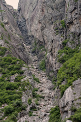 Obraz premium Dried Up waterfall