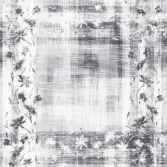 Watercolor seamless pattern. Illustration. Flowers