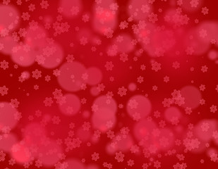 red christmas background with snowflakes