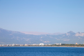 Fototapeta premium Antalya coast captured from the sea