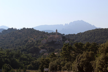 Fototapeta na wymiar Paysage de Corse / Sovéria / France