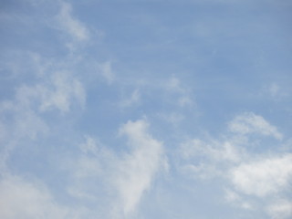 blue sky with white clouds