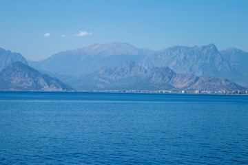 Antalya coast captured from the sea