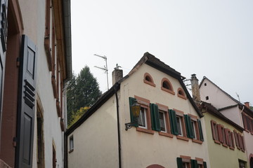 Fototapeta na wymiar Alte Gebäude in St. Martin in Rheinland-Pfalz