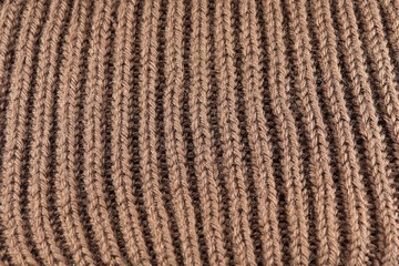 Large wool knit warm brown.