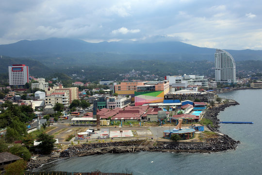 Blick Auf Manado In Nordsulawesi