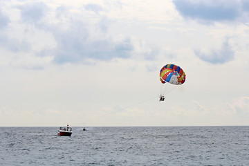 parachute flying