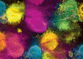 unusual colorful abstract texture background-watercolor spots.